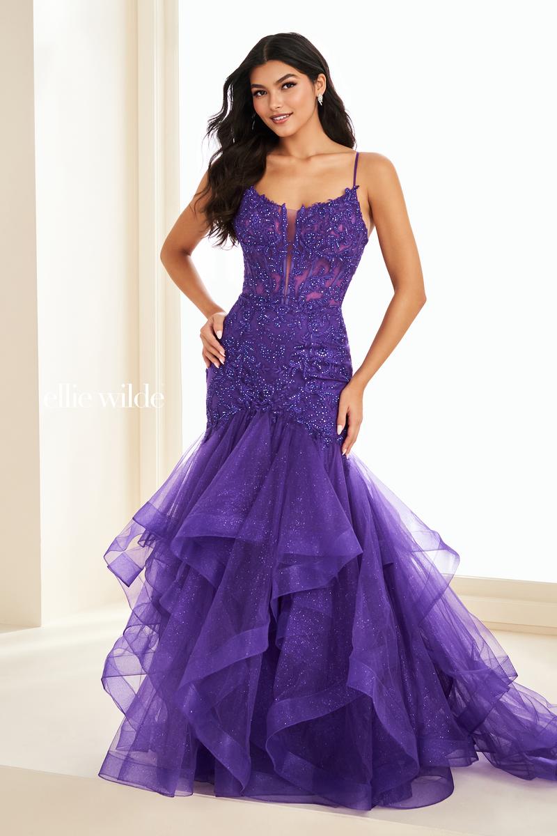 Ellie Wilde EW37207 Dress - Spaghetti Strap, Fit and Flare