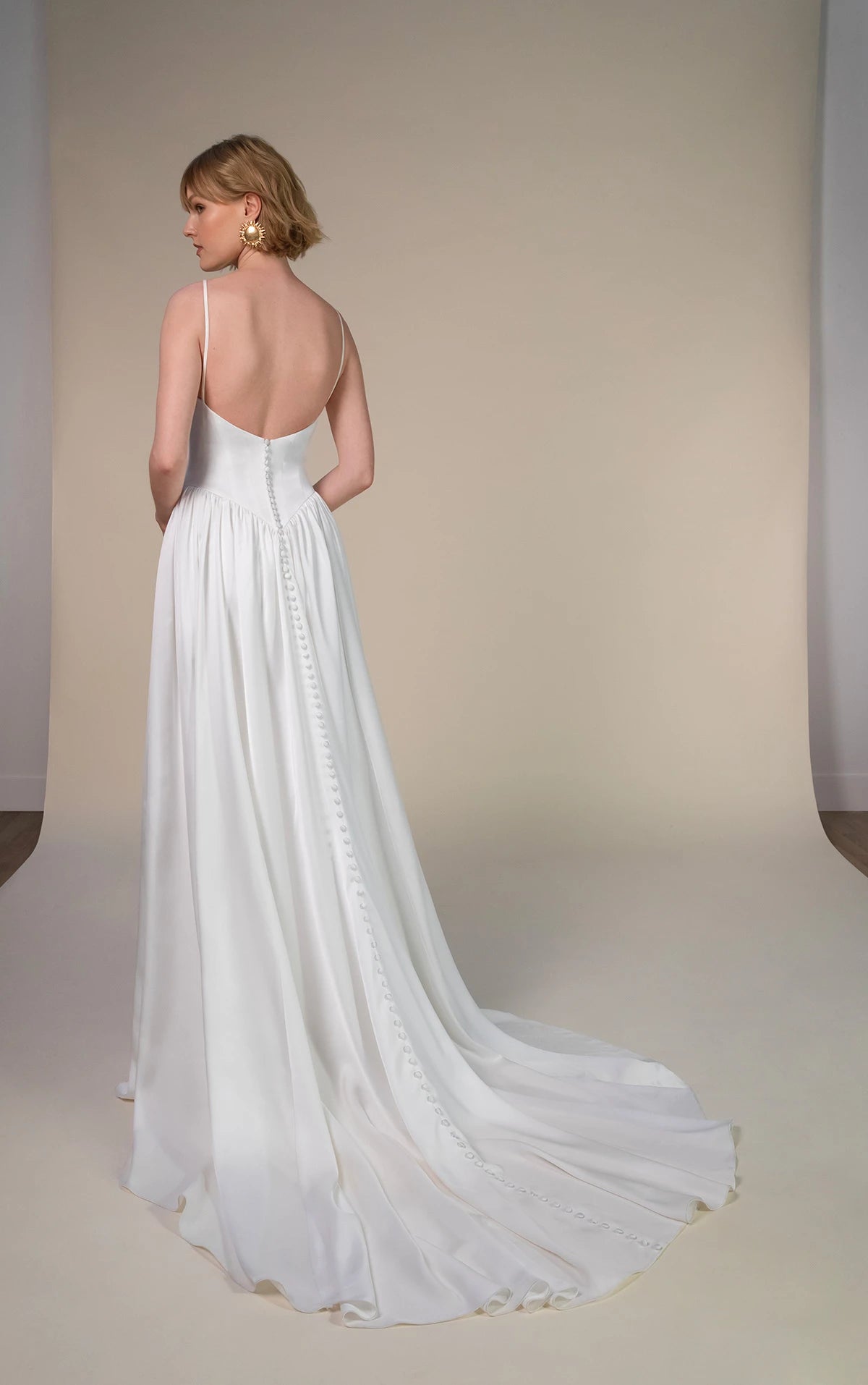 33601 - Romantic A-Line Wedding Gown with Flowy Skirt