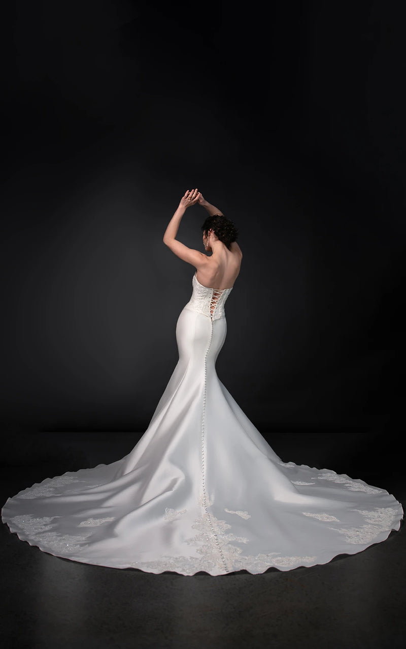 33404 - Romantic Fit and Flare Gown with Structured Silhouette