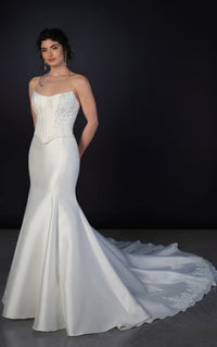 33404 - Romantic Fit and Flare Gown with Structured Silhouette