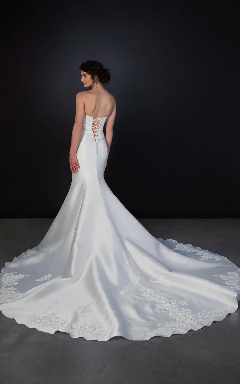 33404 - Romantic Fit and Flare Gown with Structured Silhouette