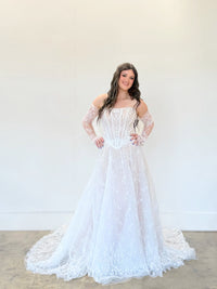 34590-Chantilly Lace 2 Piece Wedding Dress
