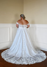 33314 - Modern A-Line Wedding Dress with Subtle Embellishments