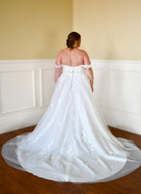 32781 - Elegant A-Line Off-the-Shoulder Bridal Gown