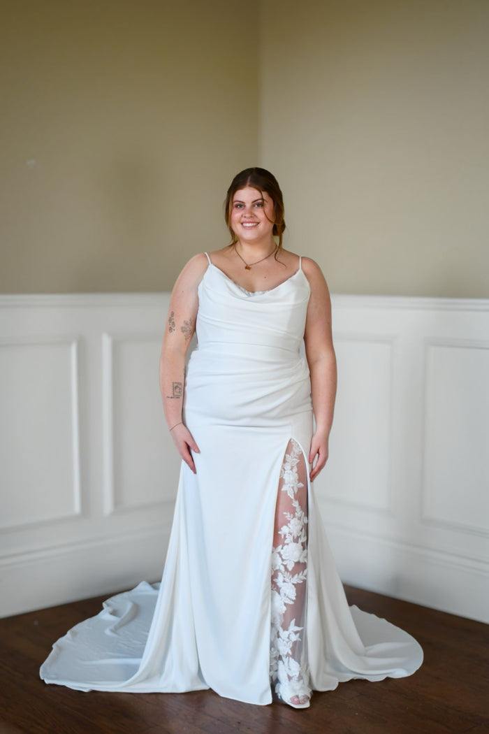 32936 - Chic Designer Wedding Dress with Flattering Fit