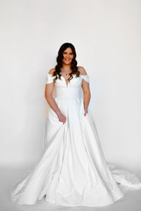 34433 - Romantic Off the Shoulder Ball Gown