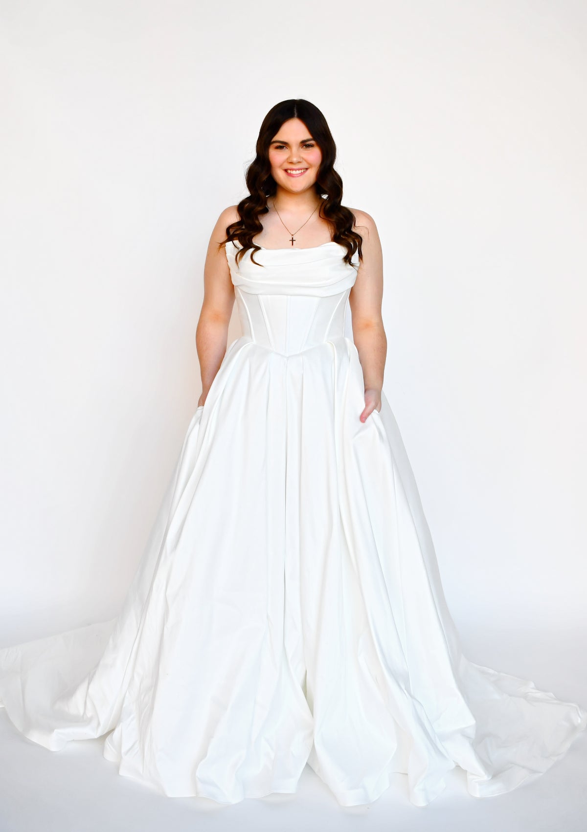 34278 - Elegant and Sleek Strapless Ballgown