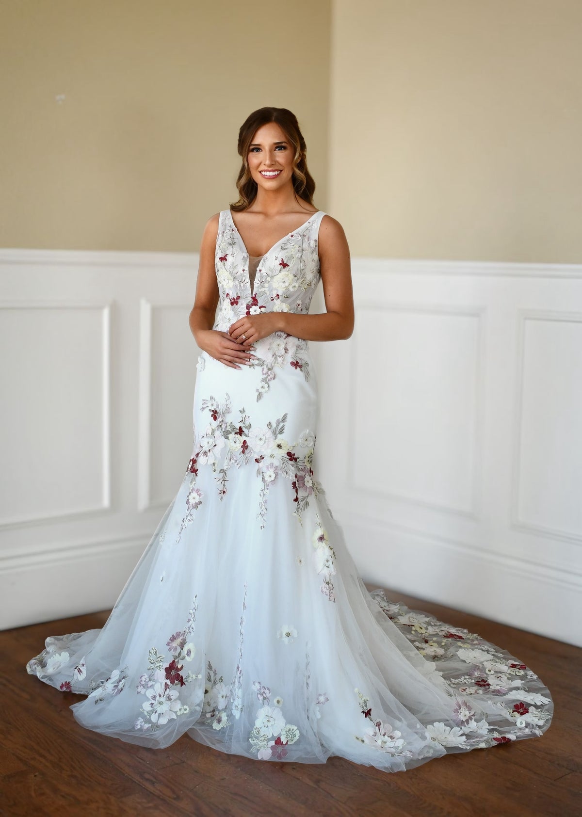 29058 - Chic Designer Wedding Dress with Flattering Fit