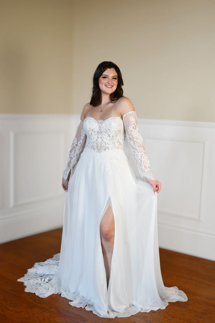 33316 - A-Line Wedding Dress with Timeless Silhouette