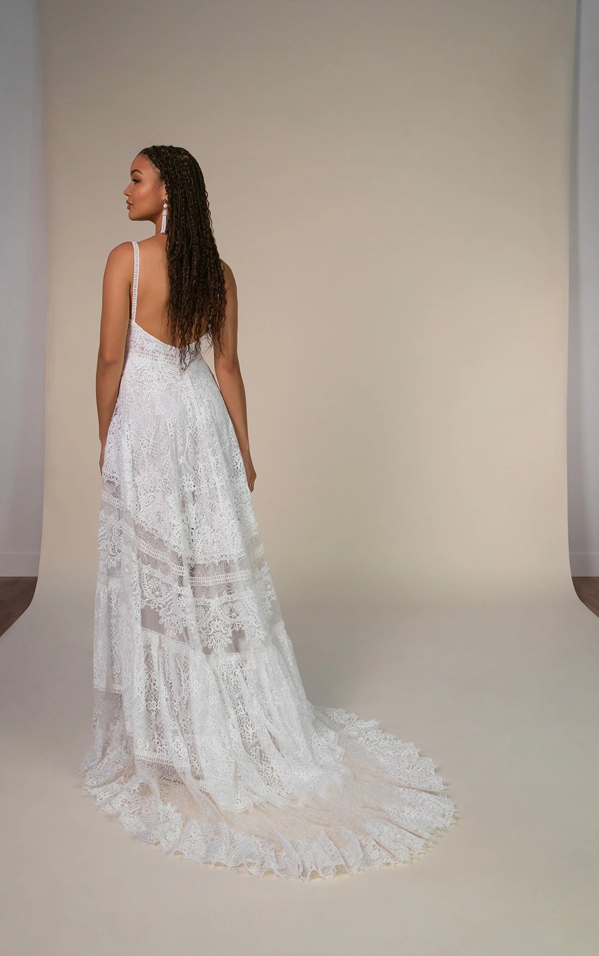 33602 - Romantic A-Line Wedding Gown with Flowy Skirt