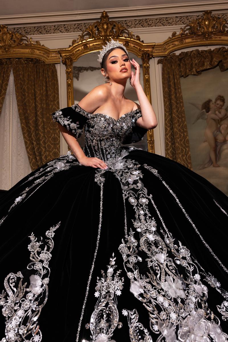 Rachel Allan RQ5011 Off-Shoulder Ballgown with Embellishments