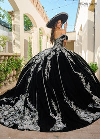 Rachel Allan RQ5011 Off-Shoulder Ballgown with Embellishments