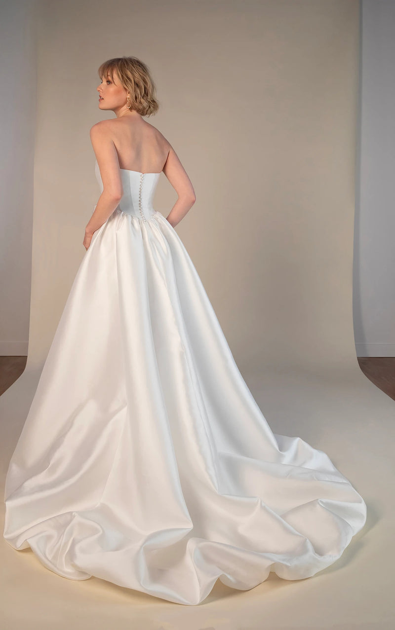 33384 - Romantic A-Line Wedding Gown with Luxe Taffeta Fabric