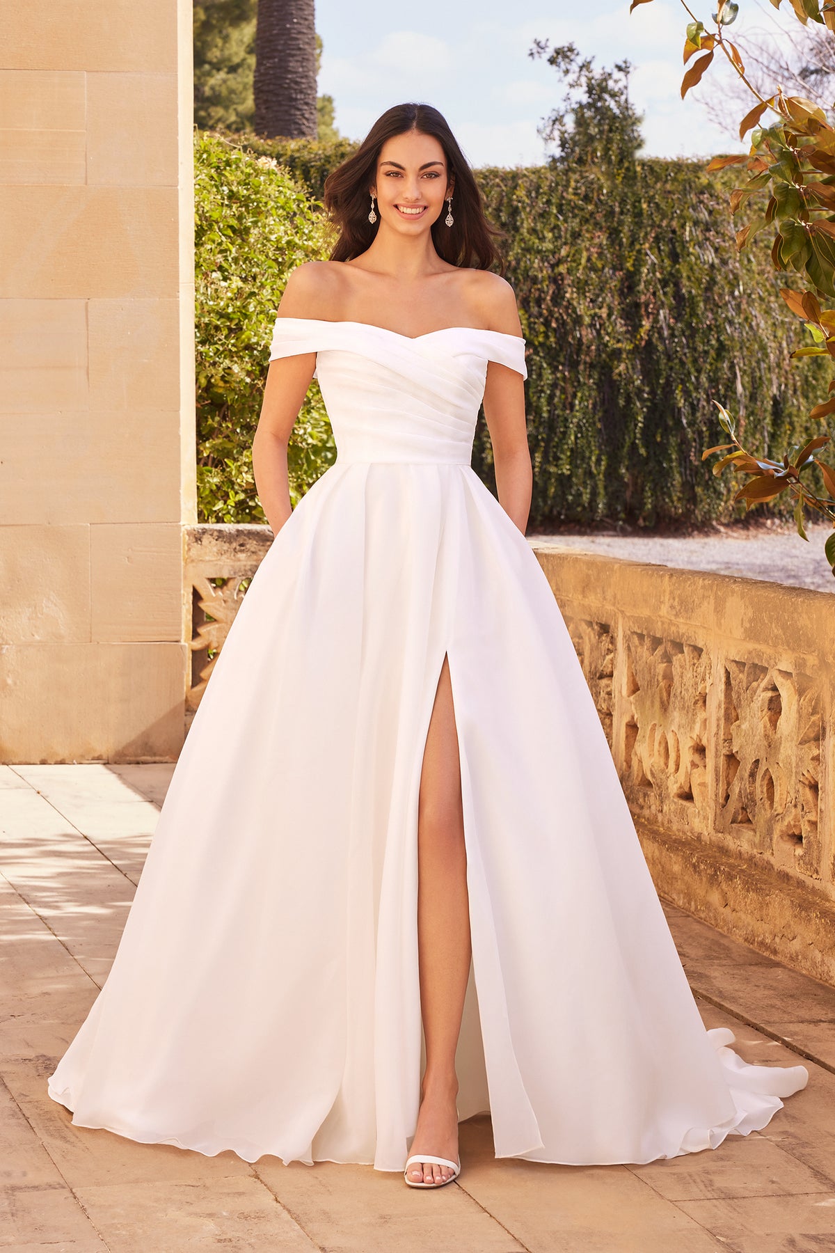32629 - Romantic A-Line Wedding Gown with Flowy Skirt normansbridal 32629 - Romantic A-Line Wedding Gown with Flowy Skirt normansbridal