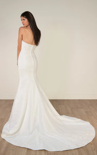 34557-Strapless Mikado Mermaid Wedding Gown