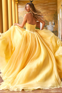 Sherri Hill Dress 54975 - Strapless Ballgown with Full Skirt