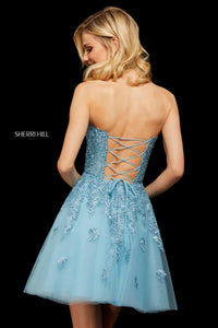 Sherri Hill Dress 53099 - Strapless Short A-Line with Lace