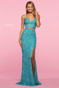 Sherri Hill Dress 53448 - V-Neck, Long, Fitted Silhouette