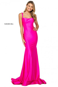 Sherri Hill Dress 53906 - Square Neckline Long Fit and Flare