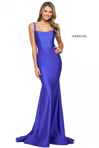 Sherri Hill Dress 53906 - Square Neckline Long Fit and Flare