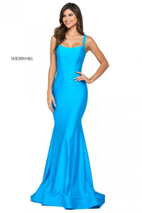 Sherri Hill Dress 53906 - Square Neckline Long Fit and Flare