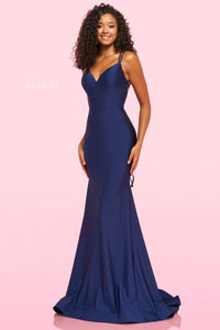 Sherri Hill Dress 54181 - V-Neck Long Fitted Gown