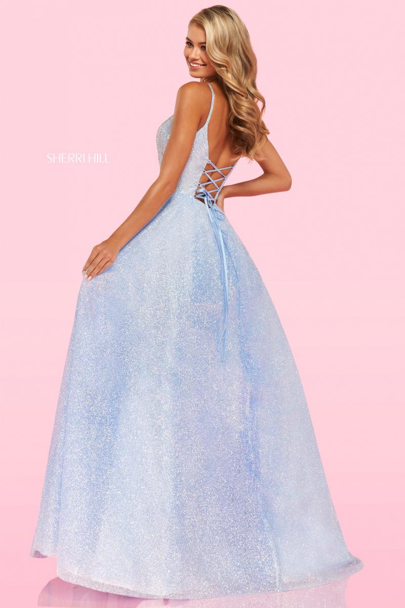 Sherri Hill Dress 54205 - V-Neck Long A-Line Gown