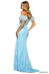 Sherri Hill Dress 55068 - Off-Shoulder, Long Fitted Silhouette