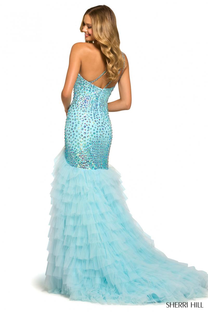 Sherri Hill Dress 55357 - One-Shoulder, Long Fit and Flare Gown