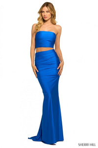 Sherri Hill Dress 55401 Strapless Two-Piece Fitted Gown