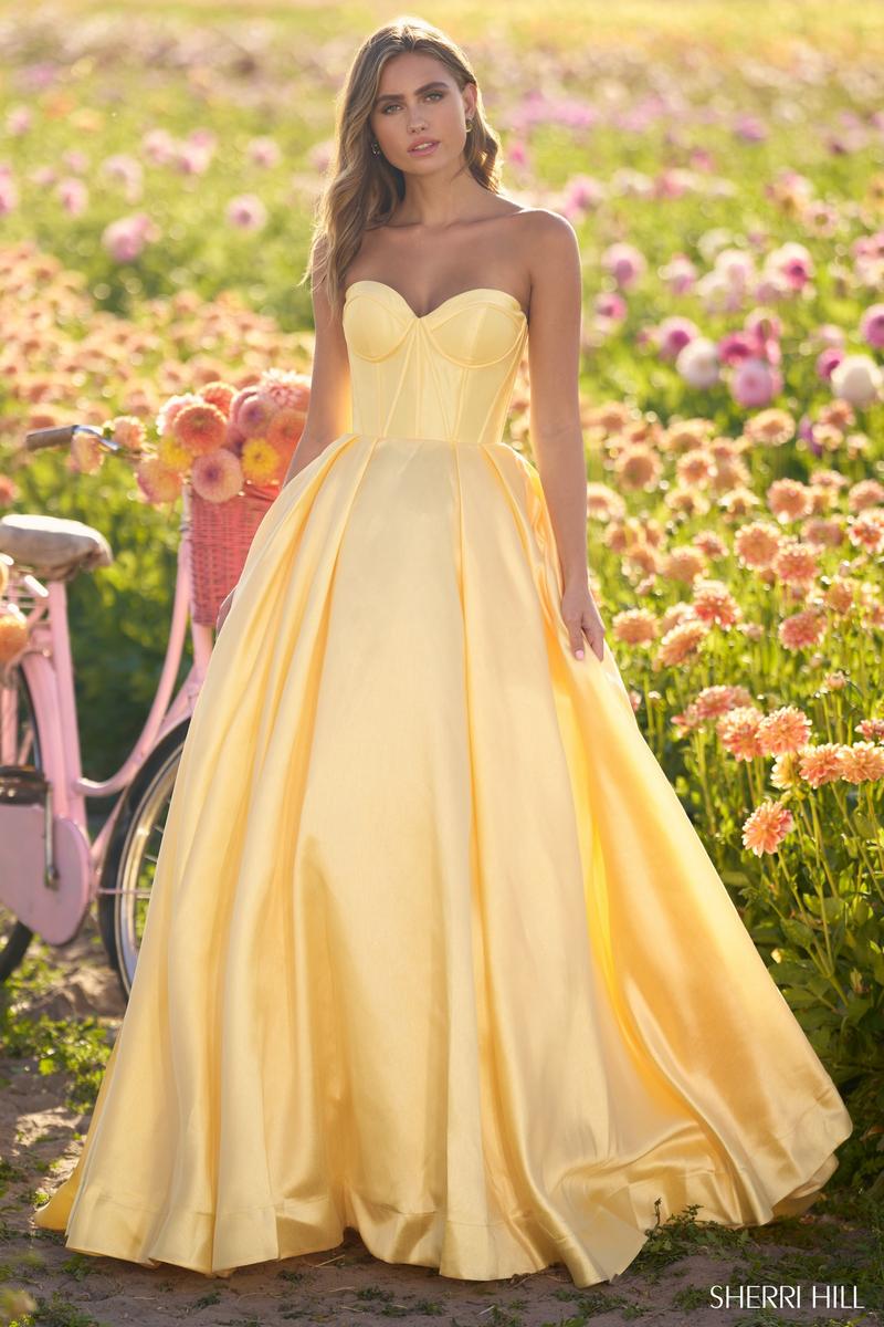 Sherri Hill Dress 56133 Strapless Ballgown