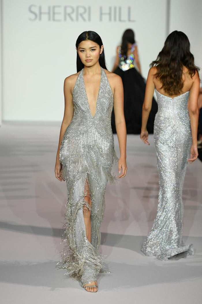 Sherri Hill Dress 56387 - Plunging Neckline, Long Fitted Silhouette