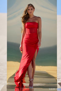 Sherri Hill Dress 56625 - Strapless Long Fitted Gown