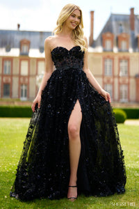 Sherri Hill Dress 57013 - Strapless A-Line with High Slit