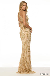 Sherri Hill Dress 57021 - Halter Neckline, Long Fitted Silhouette