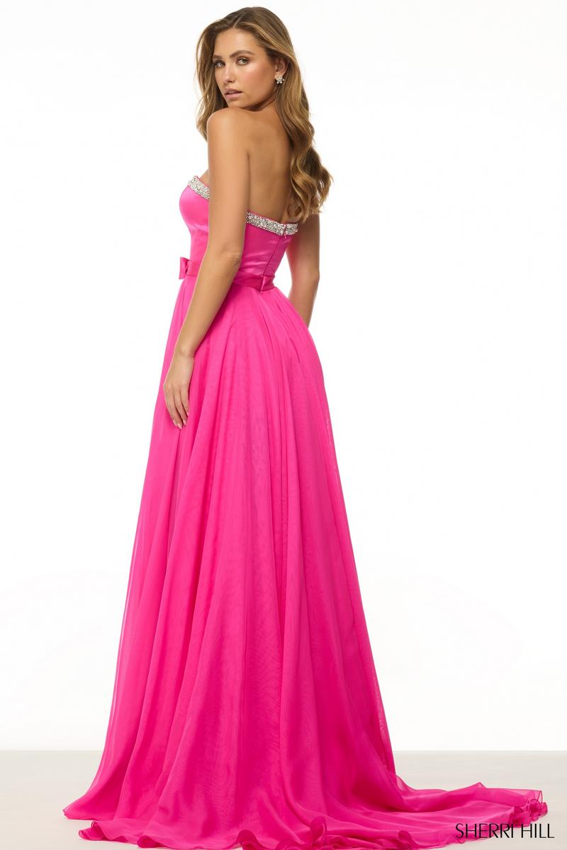 Sherri Hill 57029 Strapless Sweetheart High-Low Gown