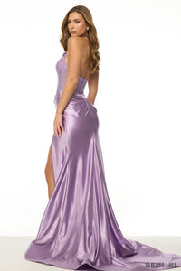 Sherri Hill Dress 57085 - Plunging Halter Neckline, Long Fitted Silhouette