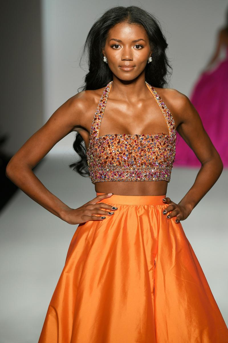 Sherri Hill Dress 57245 - Halter Neckline, Long A-Line Silhouette