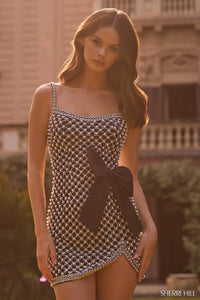 Sherri Hill Dress 57260 - Square Neckline, Short Fitted Silhouette