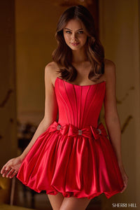 Sherri Hill Dress 57307 Strapless Short Bubble Hem