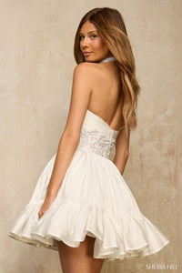 Sherri Hill Dress 57382 - Strapless Short A-Line with Embellished Waist