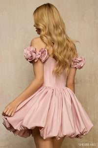 Sherri Hill Dress 57394 Off-Shoulder Short Bubble Hem