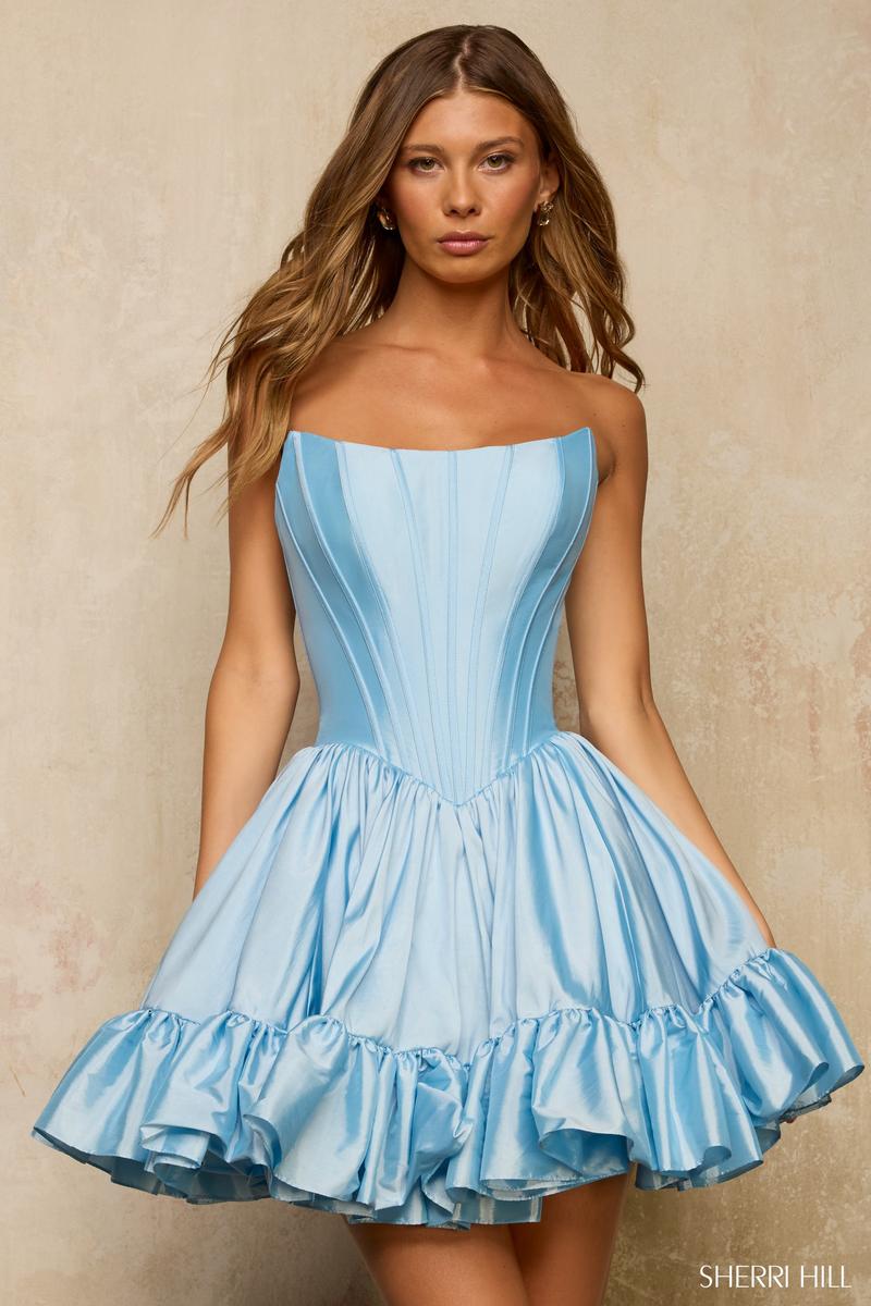 Sherri Hill Dress 57403 Strapless Short A-Line