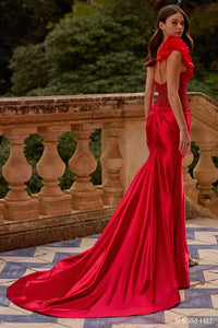 Sherri Hill Dress 57475 - One-Shoulder, Floor-Length, Fitted Silhouette