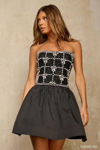 Sherri Hill Dress 57489 Strapless Mini A-line