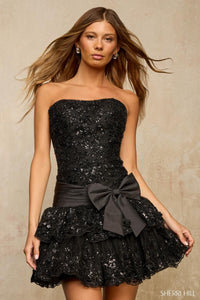Sherri Hill Dress 57521 Strapless Short A-Line with Embellishments