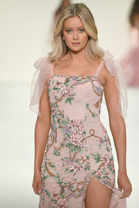 Sherri Hill Dress 57602 - Floral Embellished Long Fitted Gown