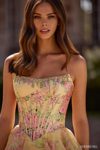 Sherri Hill Dress 57727 - Strapless Ruffled A-Line Gown