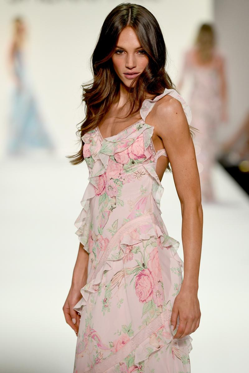 Sherri Hill Dress 57782 - V-Neck Floral Maxi Dress