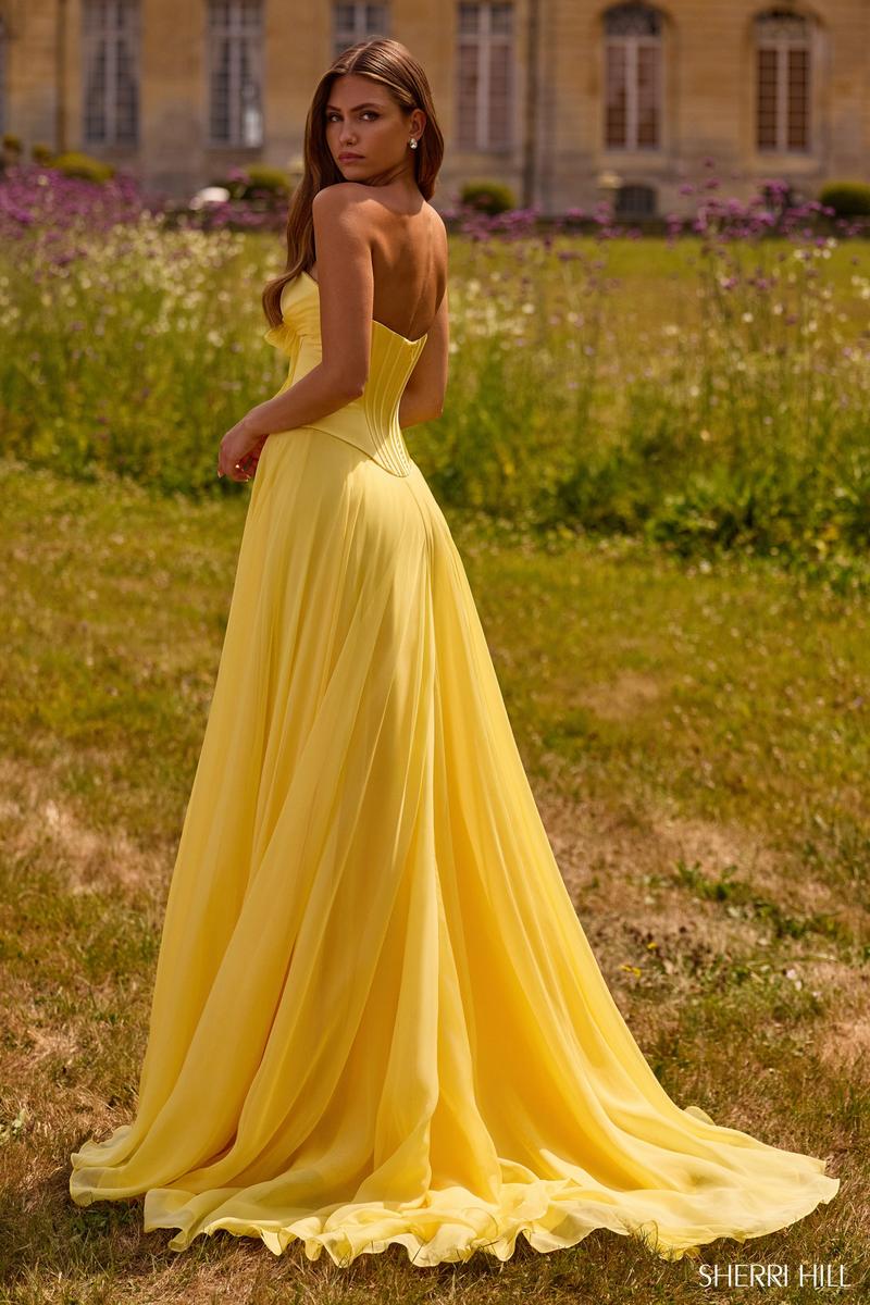 Sherri Hill Dress 57810 - Strapless Long A-Line Gown  normansbridal